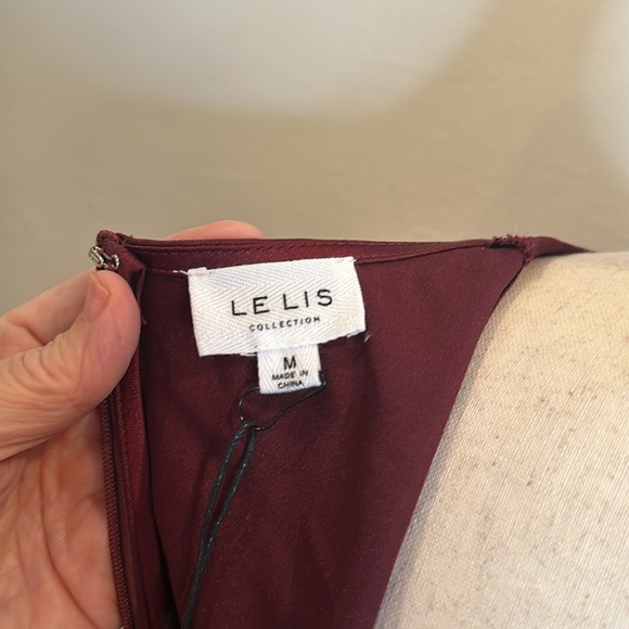 VICI LE LIS COLLECTION WINE COLOR SATIN SLIP MAXI DRESS BACK ZIPPER NWT MEDIUM - Picture 8 of 9